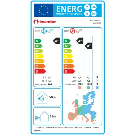 INVENTOR IΝVI/IΝVIO-18WFI INTELLIA Inverter Κλιματιστικό 18000btu INVENTOR IΝVI/IΝVIO-18WFI INTELLIA Inverter Κλιματιστικό 18000btu